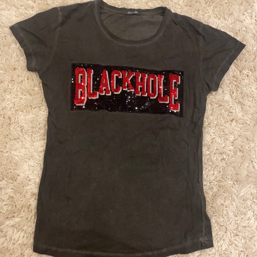 European sequin detailed t shirt from YOOX